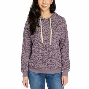 American Eagle Outfitters Purple Leopard Hoodie